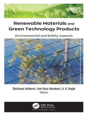 cover image of Renewable Materials and Green Technology Products
